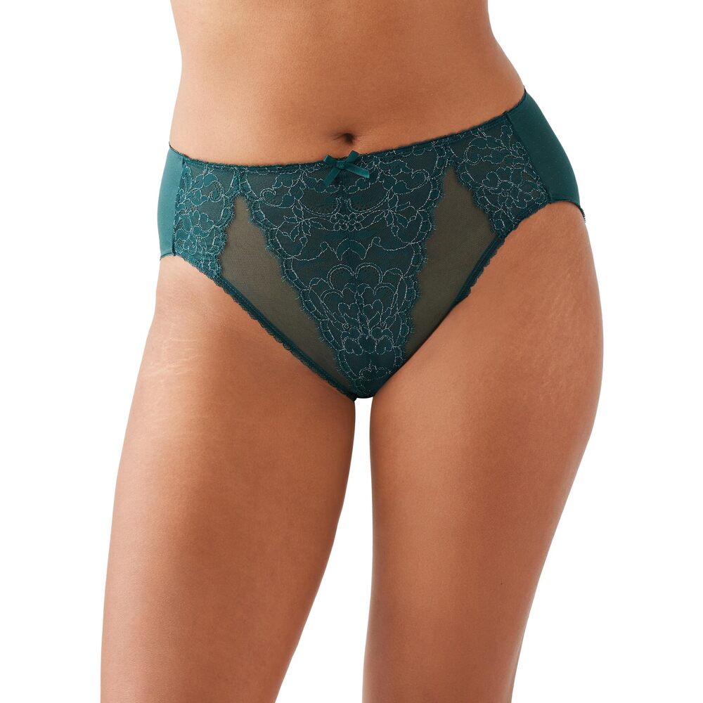 NWT Wacoal Retro Chic High Cut Brief 8411 Ponderosa Pine M